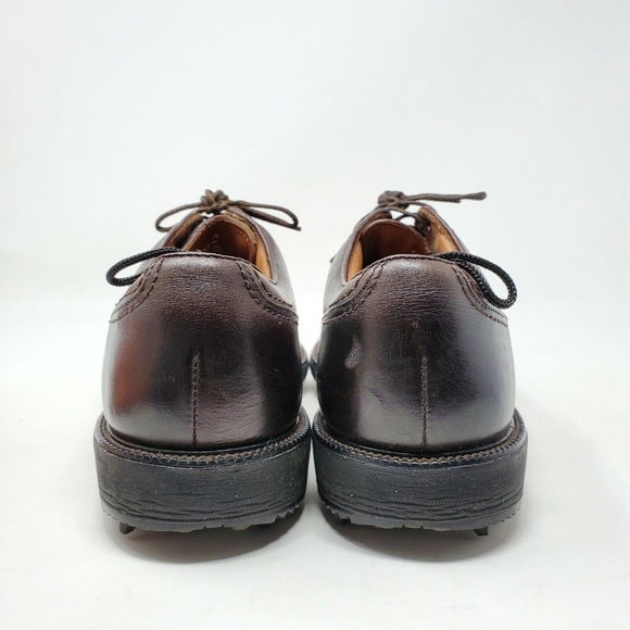 Footjoy Icon 52195 Brown Leather Golf Shoes - Picture 4 of 8